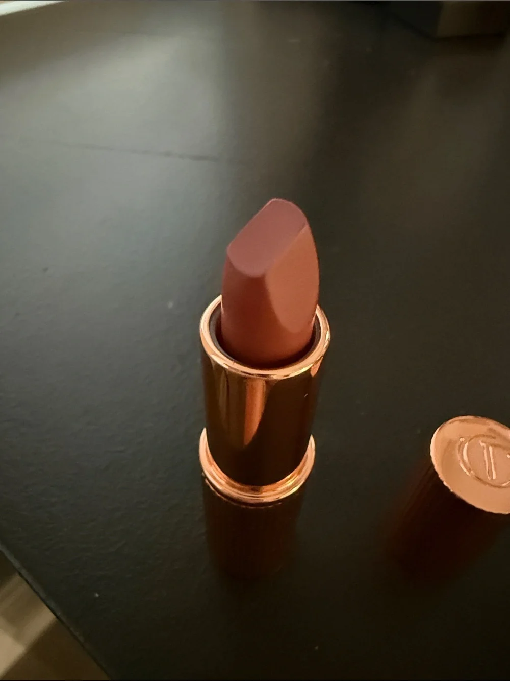 Charlotte Tilbury NEW Matte Revolution hydrating lipstick  Pillow Talk MED color